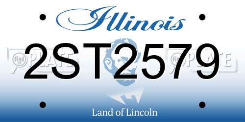 2ST2579 Illinois License Plate