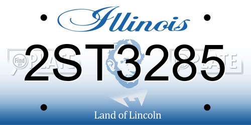 2ST3285 Illinois License Plate