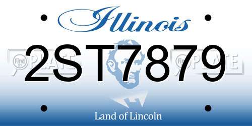 2ST7879 Illinois License Plate