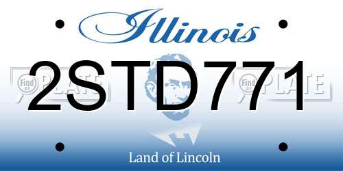 2STD771 Illinois License Plate