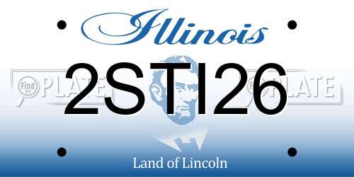 2STI26 Illinois License Plate