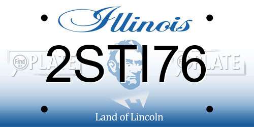 2STI76 Illinois License Plate