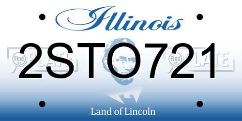 2STO721 Illinois License Plate