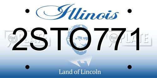 2STO771 Illinois License Plate