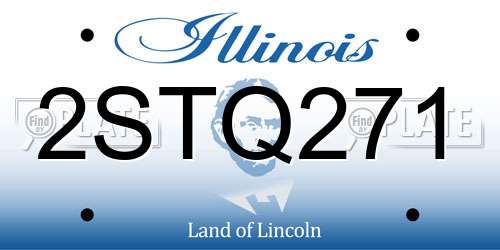 2STQ271 Illinois License Plate