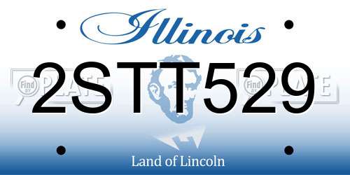 2STT529 Illinois License Plate