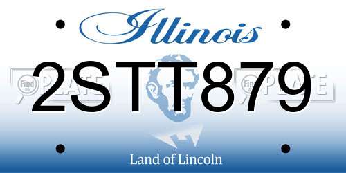 2STT879 Illinois License Plate