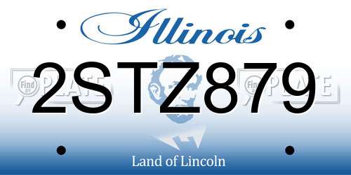 2STZ879 Illinois License Plate