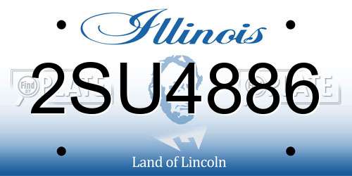 2SU4886 Illinois License Plate