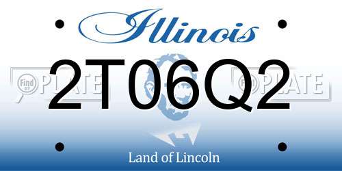 2T06Q2 Illinois License Plate