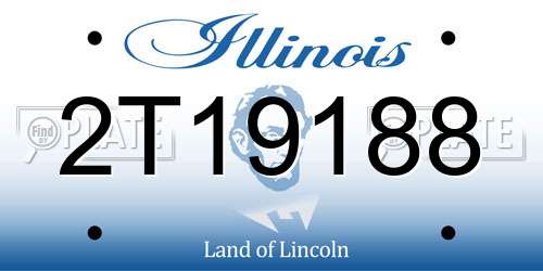 2T19188 Illinois License Plate