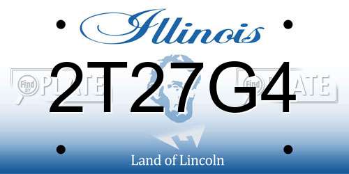 2T27G4 Illinois License Plate