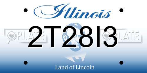 2T28I3 Illinois License Plate