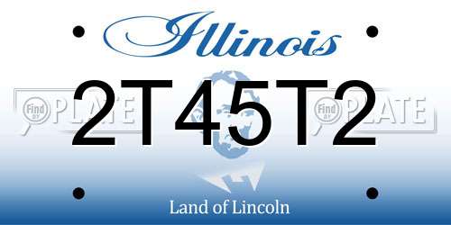2T45T2 Illinois License Plate