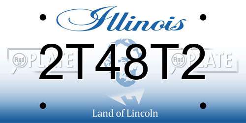 2T48T2 Illinois License Plate