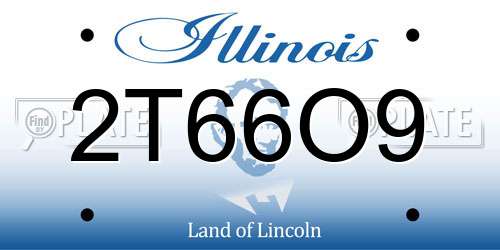 2T66O9 Illinois License Plate