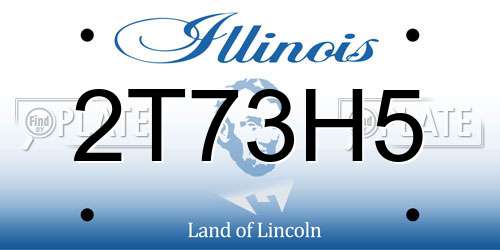 2T73H5 Illinois License Plate