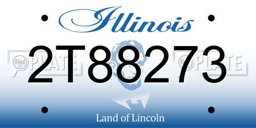 2T88273 Illinois License Plate