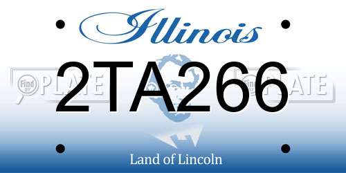 2TA266 Illinois License Plate