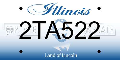 2TA522 Illinois License Plate