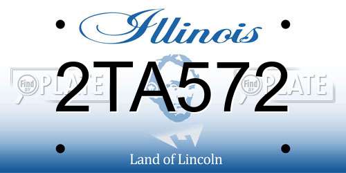 2TA572 Illinois License Plate