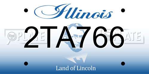 2TA766 Illinois License Plate