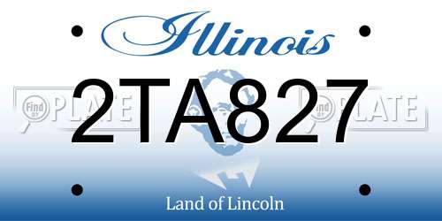 2TA827 Illinois License Plate