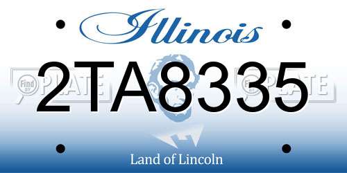 2TA8335 Illinois License Plate