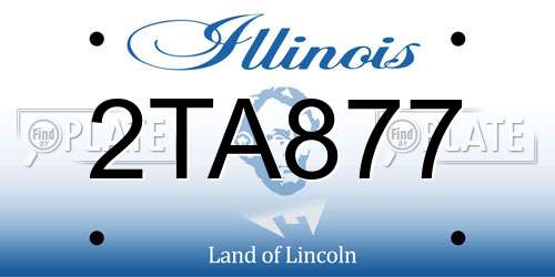 2TA877 Illinois License Plate