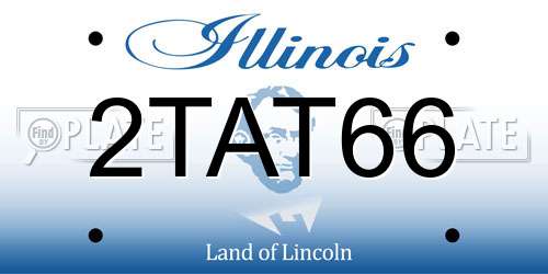 2TAT66 Illinois License Plate