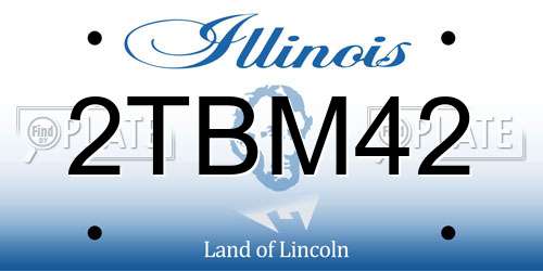 2TBM42 Illinois License Plate