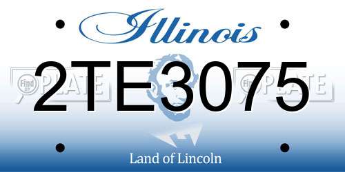 2TE3075 Illinois License Plate