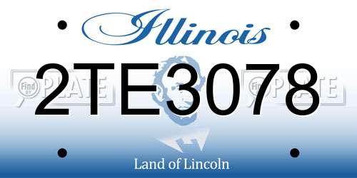 2TE3078 Illinois License Plate