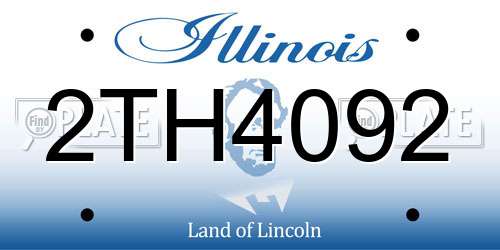 2TH4092 Illinois License Plate