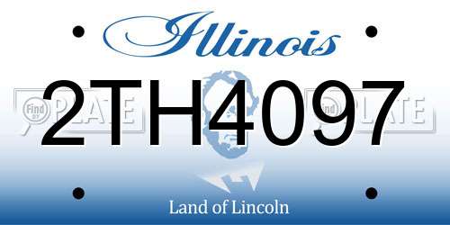 2TH4097 Illinois License Plate