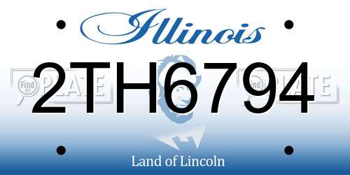 2TH6794 Illinois License Plate