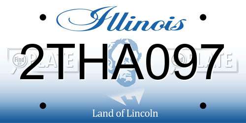 2THA097 Illinois License Plate