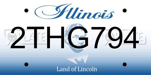 2THG794 Illinois License Plate