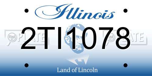 2TI1078 Illinois License Plate
