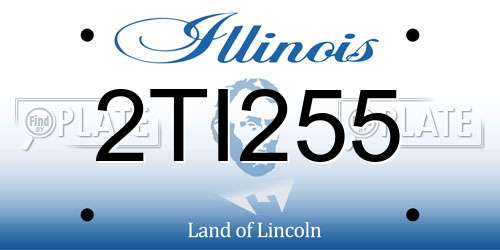 2TI255 Illinois License Plate
