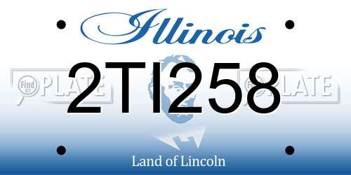2TI258 Illinois License Plate