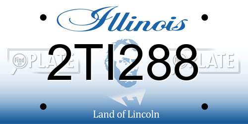 2TI288 Illinois License Plate