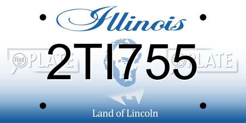 2TI755 Illinois License Plate