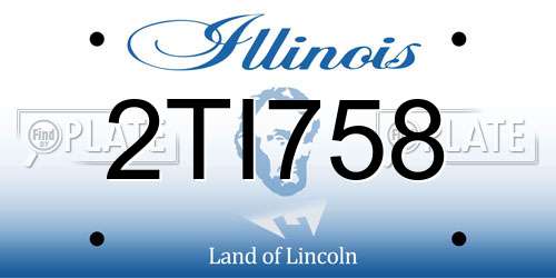 2TI758 Illinois License Plate