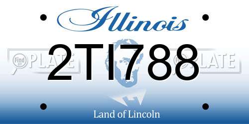 2TI788 Illinois License Plate