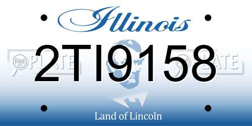 2TI9158 Illinois License Plate