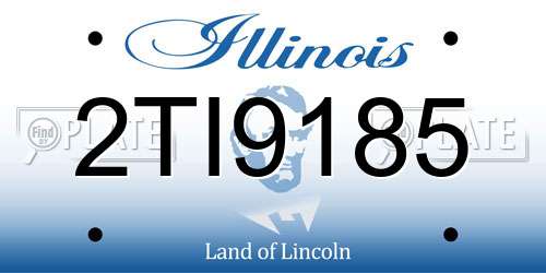 2TI9185 Illinois License Plate