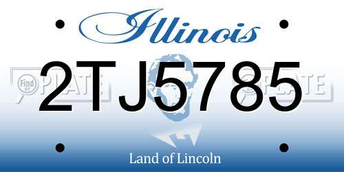 2TJ5785 Illinois License Plate