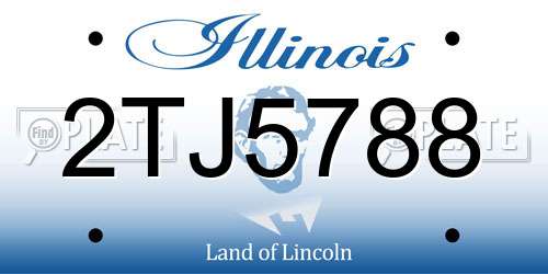 2TJ5788 Illinois License Plate