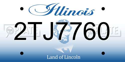 2TJ7760 Illinois License Plate